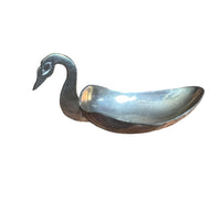 Vintage Brass Swan Dish Jewelry Holder