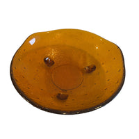 1960s Spanish Amber Glass Dish