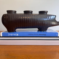 Rare Redwing Ceramic Pig Candle Holder