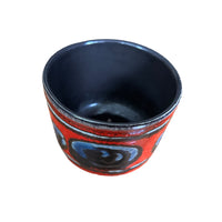 Volcano Glaze Midcentury Pottery Ceramic Plant Pot