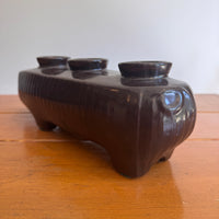 Rare Redwing Ceramic Pig Candle Holder