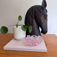 Large Carved Wood Horse Sculpture