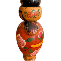 Antique Hand-Painted Japanese Kokeshi Doll Authentic, Traditional Japanese Art Collectible (Sold Separately)