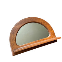 Ozark Oak Wall Mirror with Shelf
