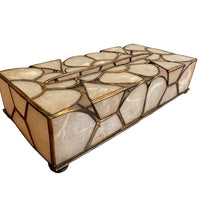 Capiz Shell Vintage Tissue Box Holder
