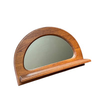 Ozark Oak Wall Mirror with Shelf