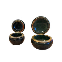 Italian Alabaster Box Made in Italy Forest Green