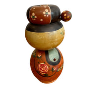 Antique Hand-Painted Japanese Kokeshi Doll Authentic, Traditional Japanese Art Collectible (Sold Separately)