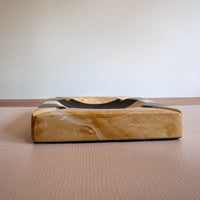 Stone Black and White Stripe Ashtray