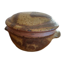 Small Lodewick Vintage Studio Pottery Ikebana Ceramic Pot with Lid baking Dish