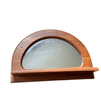 Ozark Oak Wall Mirror with Shelf