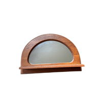 Ozark Oak Wall Mirror with Shelf