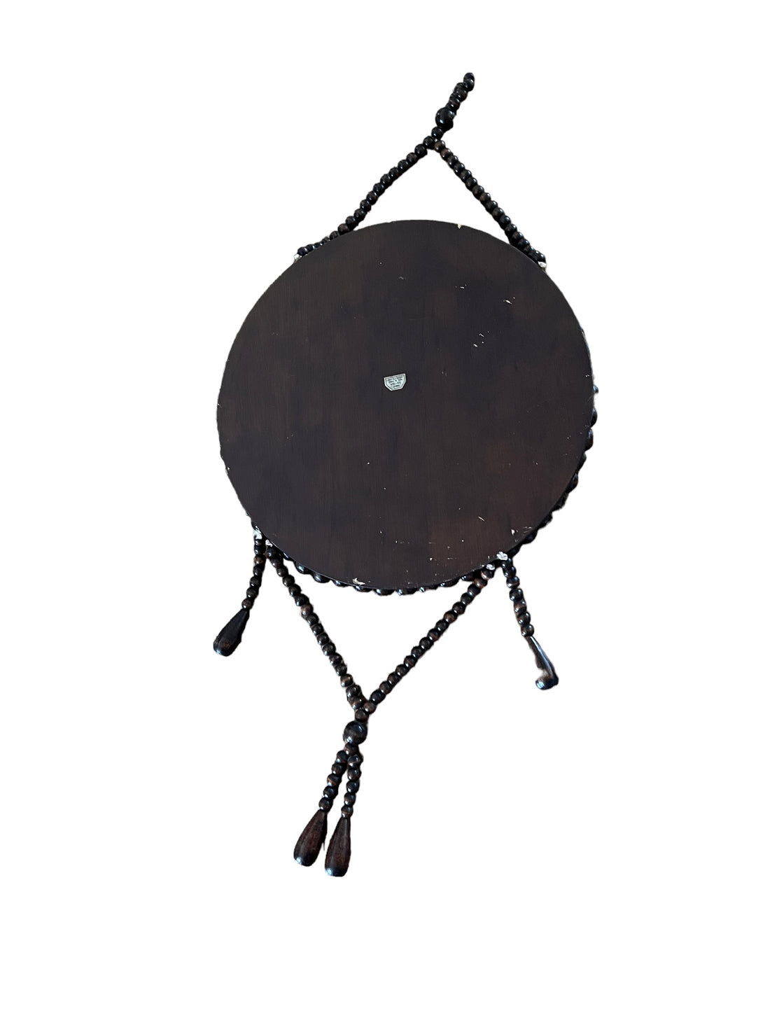 Wood Beaded Wall Mirror