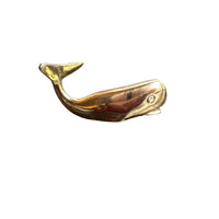 Small Vintage Brass Whale