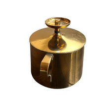 Brass Tommi Parzinger for Dorlyn Silversmith Lidded Holder Hollywood Regency