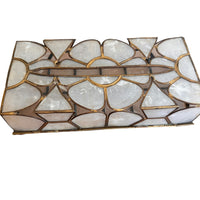 Capiz Shell Vintage Tissue Box Holder