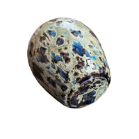 Midcentury Drip Glaze Pottery Vase white ceramic