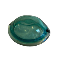 Murano Style Crystal Glass Ashtray Dish