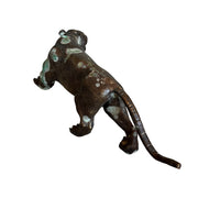 Antique Brass Tiger Statue Sculpture