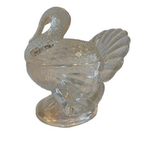 LE Smith Turkey Candy Dish Clear Glass