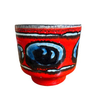 Volcano Glaze Midcentury Pottery Ceramic Plant Pot