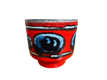 Volcano Glaze Midcentury Pottery Ceramic Plant Pot