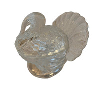 LE Smith Turkey Candy Dish Clear Glass