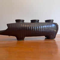 Rare Redwing Ceramic Pig Candle Holder