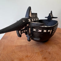 Pearl Inlay Solomon Islands wood bowl art