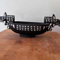 Pearl Inlay Solomon Islands wood bowl art