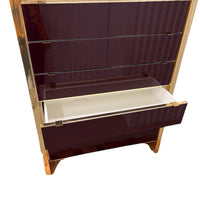Sarreid 1990s Brass and Enameled Tall Dresser