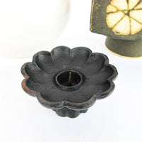 Japanese Cast Iron Cherry Blossom Flower Candle Holder