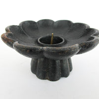 Japanese Cast Iron Cherry Blossom Flower Candle Holder
