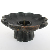 Japanese Cast Iron Cherry Blossom Flower Candle Holder
