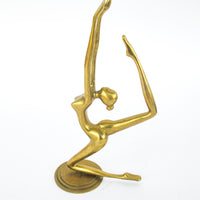 Brass Ballerina Dancer Figure
