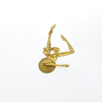Brass Ballerina Dancer Figure