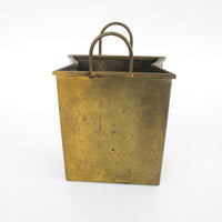 Gio Ponti Designer Brass Paper Shopping Bag Made in Italy Vintage