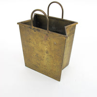 Gio Ponti Designer Brass Paper Shopping Bag Made in Italy Vintage