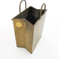 Gio Ponti Designer Brass Paper Shopping Bag Made in Italy Vintage