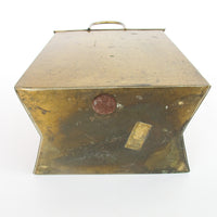 Gio Ponti Designer Brass Paper Shopping Bag Made in Italy Vintage