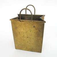 Gio Ponti Designer Brass Paper Shopping Bag Made in Italy Vintage