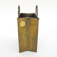 Gio Ponti Designer Brass Paper Shopping Bag Made in Italy Vintage
