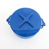 Midcentury Blue Small Dansk French Cook Pot with Lid