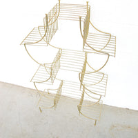 Midcentury Pagoda Flashed Metal Plant Stand Retro MCM Wire Rack (Each Sold Separately)