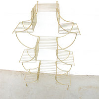 Midcentury Pagoda Flashed Metal Plant Stand Retro MCM Wire Rack (Each Sold Separately)