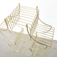 Midcentury Pagoda Flashed Metal Plant Stand Retro MCM Wire Rack (Each Sold Separately)