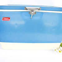 Retro Red and Blue Coleman Cooler (Sold Separately)