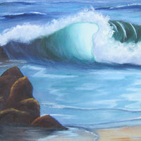 Ocean Landscape Painting Framed Wall Art