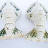 Antique Ceramic Asian Lobster Wall Vase (Sold Seperately)