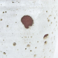 Ceramic Lamp Base with White Lava Glaze Finish